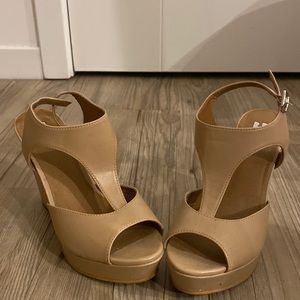 7.5M, BP. Nordstrom, nude wedges